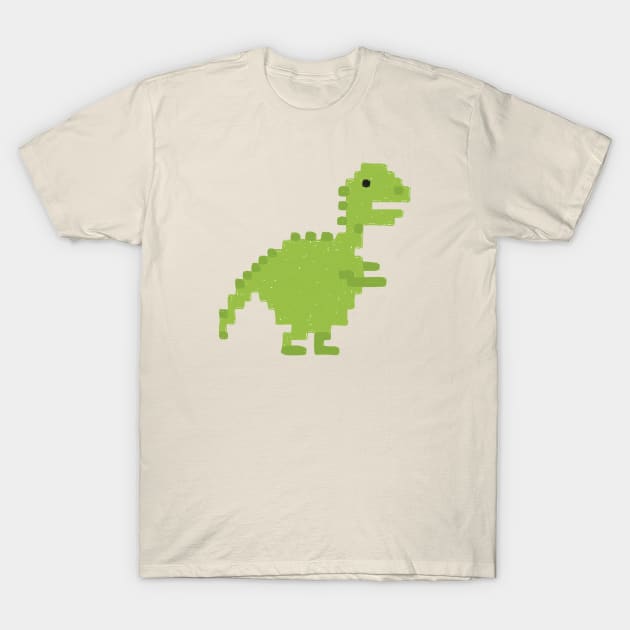 Pixel Dino T-Shirt by Alisa Galitsyna